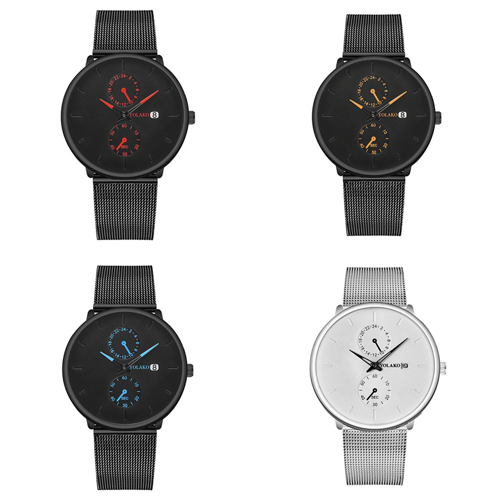 Minimalist Watch For Men Trend Creative Dial Double Eyes Three Hands Belt Calendar Strap Men's Watch Gift Relogio Masculino 2021 
Minimalist Watch For Men Trend Creative Dial Double Eyes Three Hands Belt Calendar Strap Men's Watch Gift Relogio Masculino 2021