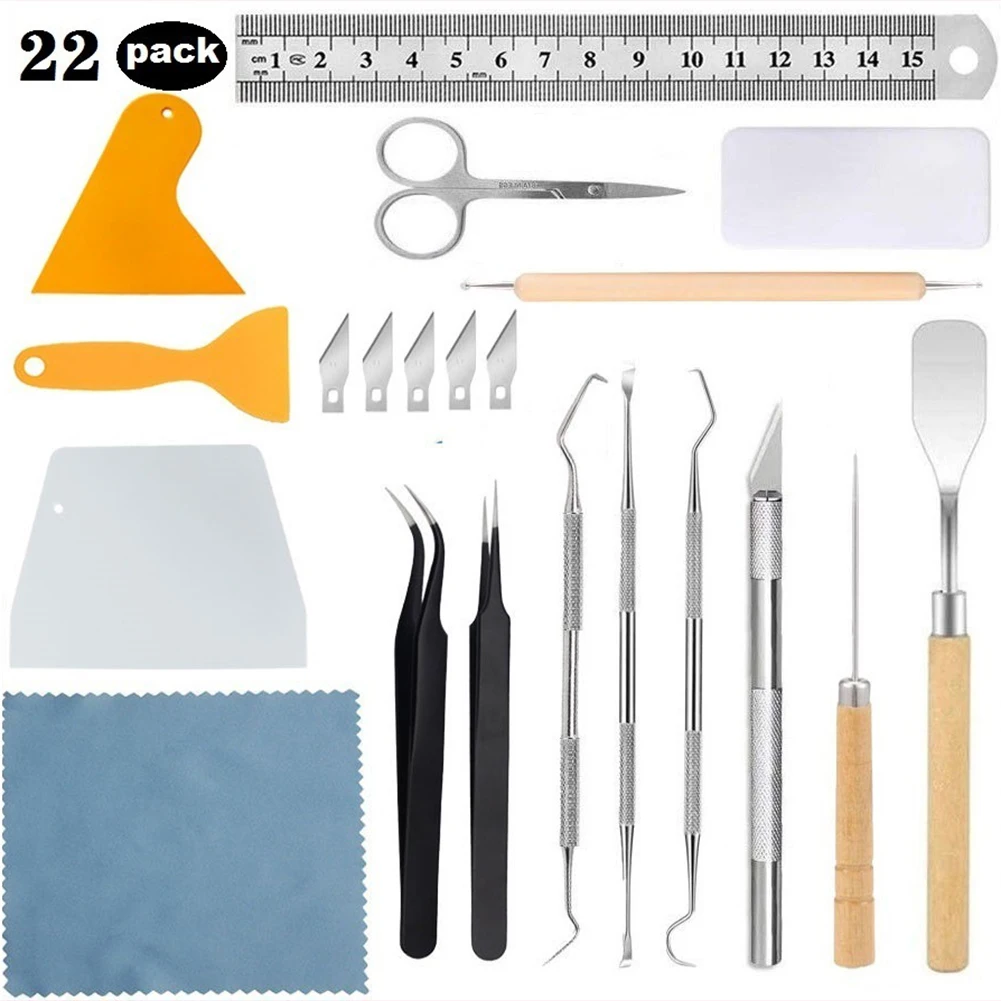 22 PCS Craft Vinyl Tool Weeding Precision Diy Basic Set DIY Engraving Tools for Cricut Cameos Silhouttes Sewing Lettering Emboss
22 PCS Craft Vinyl Tool Weeding Precision Diy Basic Set DIY Engraving Tools for Cricut Cameos Silhouttes Sewing Lettering Emboss