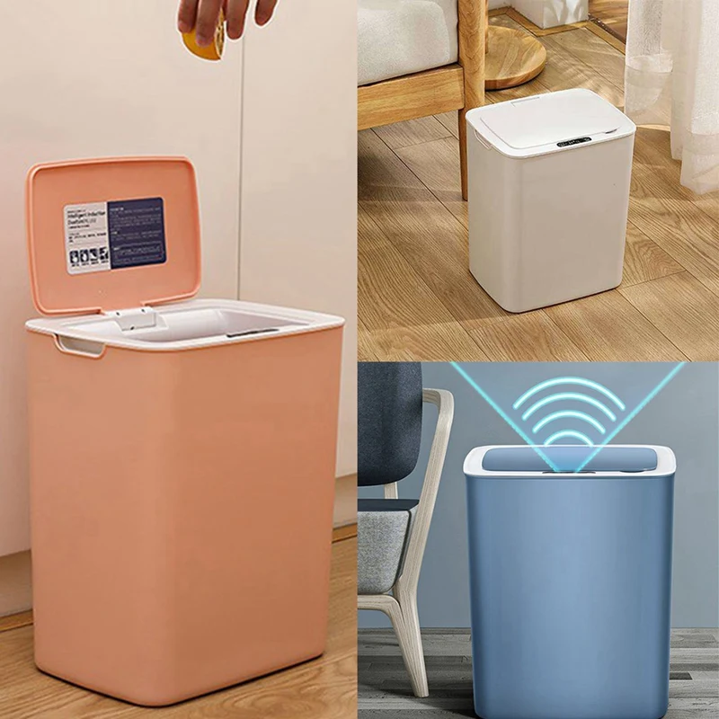 USB Automatic Sensor Dustbin Smart Sensor Trash Can Induction Waste Bin Eco-Friendly Dustbin Household Trash Bin
USB Automatic Sensor Dustbin Smart Sensor Trash Can Induction Waste Bin Eco-Friendly Dustbin Household Trash Bin