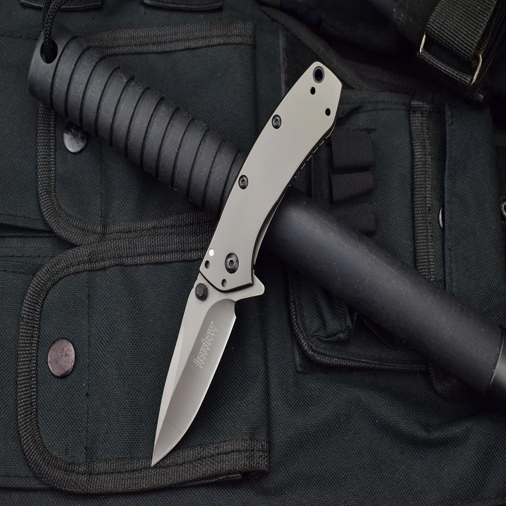 Kershaw Knife 1555TI Folding 8Cr17 Steel Titanium Plating Flipper Steel Handle Outdoor Survival Pocket Knife Keychain Edc Tool 
Kershaw Knife 1555TI Folding 8Cr17 Steel Titanium Plating Flipper Steel Handle Outdoor Survival Pocket Knife Keychain Edc Tool