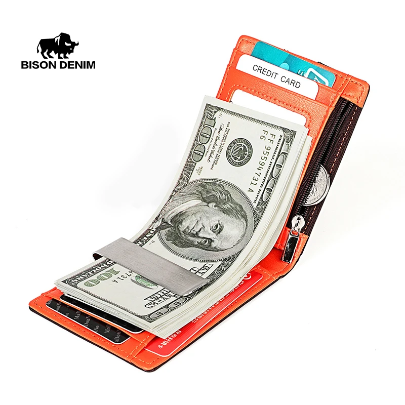 BISON DENIM Genuine Leather Unisex Rfid Wallet Money Clip Credit Card Case ID Cash Holder Thin Coin Pocket Purse Bifold MenW4526
BISON DENIM Genuine Leather Unisex Rfid Wallet Money Clip Credit Card Case ID Cash Holder Thin Coin Pocket Purse Bifold MenW4526