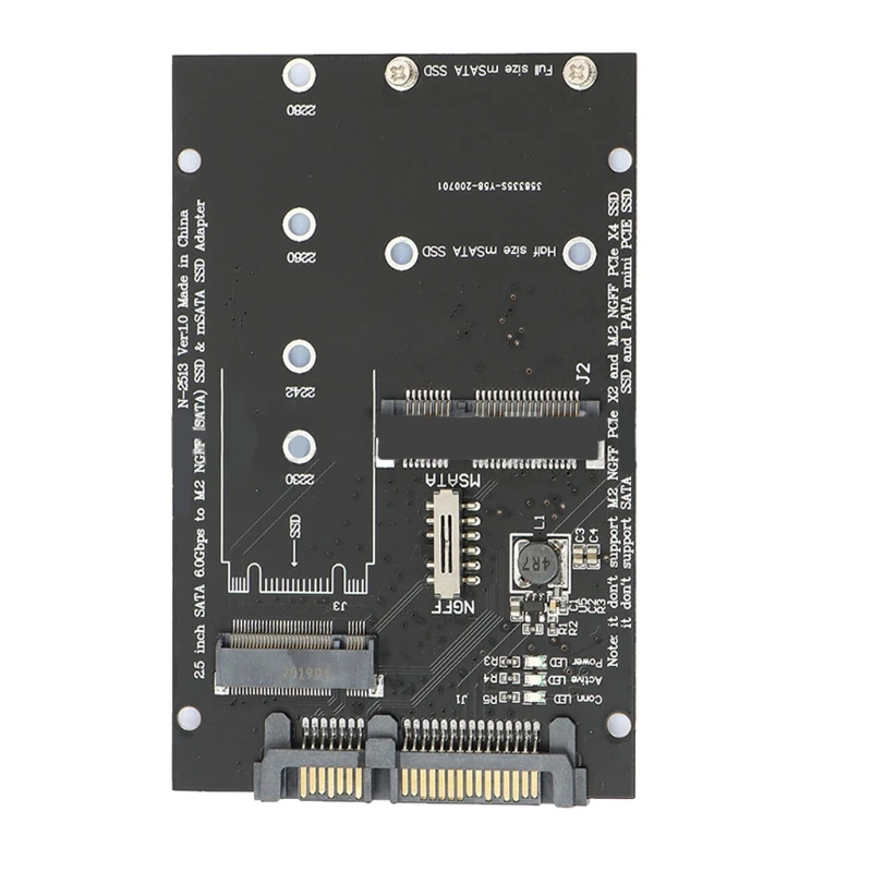 M2EC MASTA to SATA 2.5 inch Adapter Board 7+15Pin for Laptops Supports the Solid-state Drive Fine Workmanship Screw Fixing
M2EC MASTA to SATA 2.5 inch Adapter Board 7+15Pin for Laptops Supports the Solid-state Drive Fine Workmanship Screw Fixing