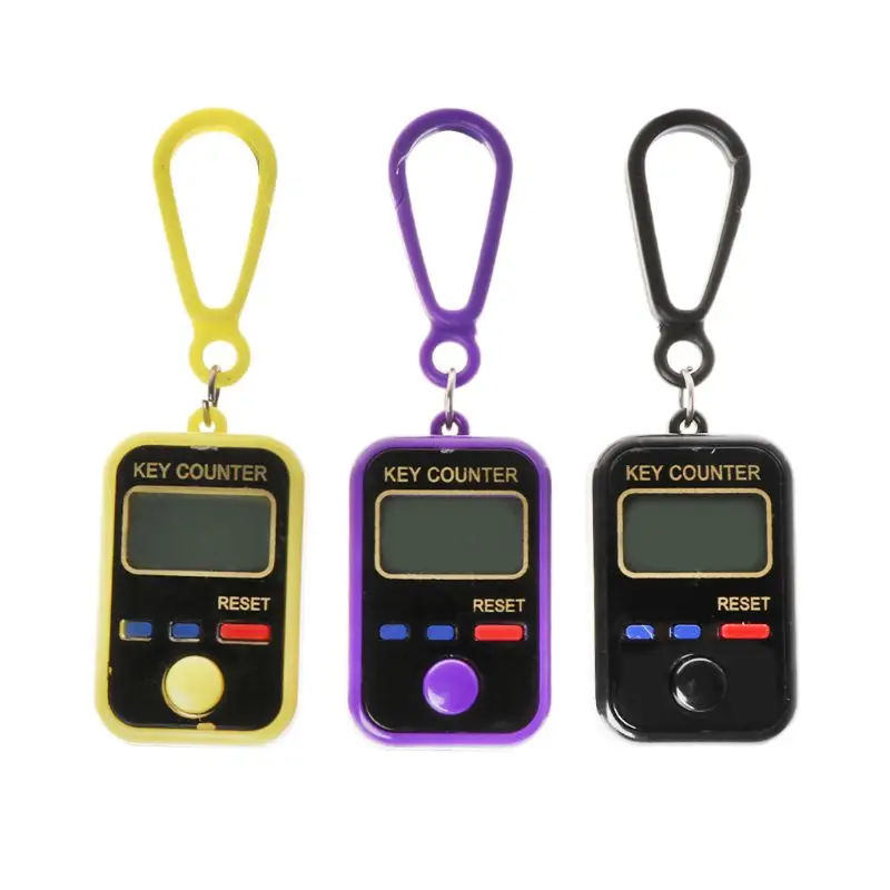 New LCD Digit Electronic Tally Counter 0-99999 Keychain Finger Counter For Sewing Knitting Weave Tool
New LCD Digit Electronic Tally Counter 0-99999 Keychain Finger Counter For Sewing Knitting Weave Tool