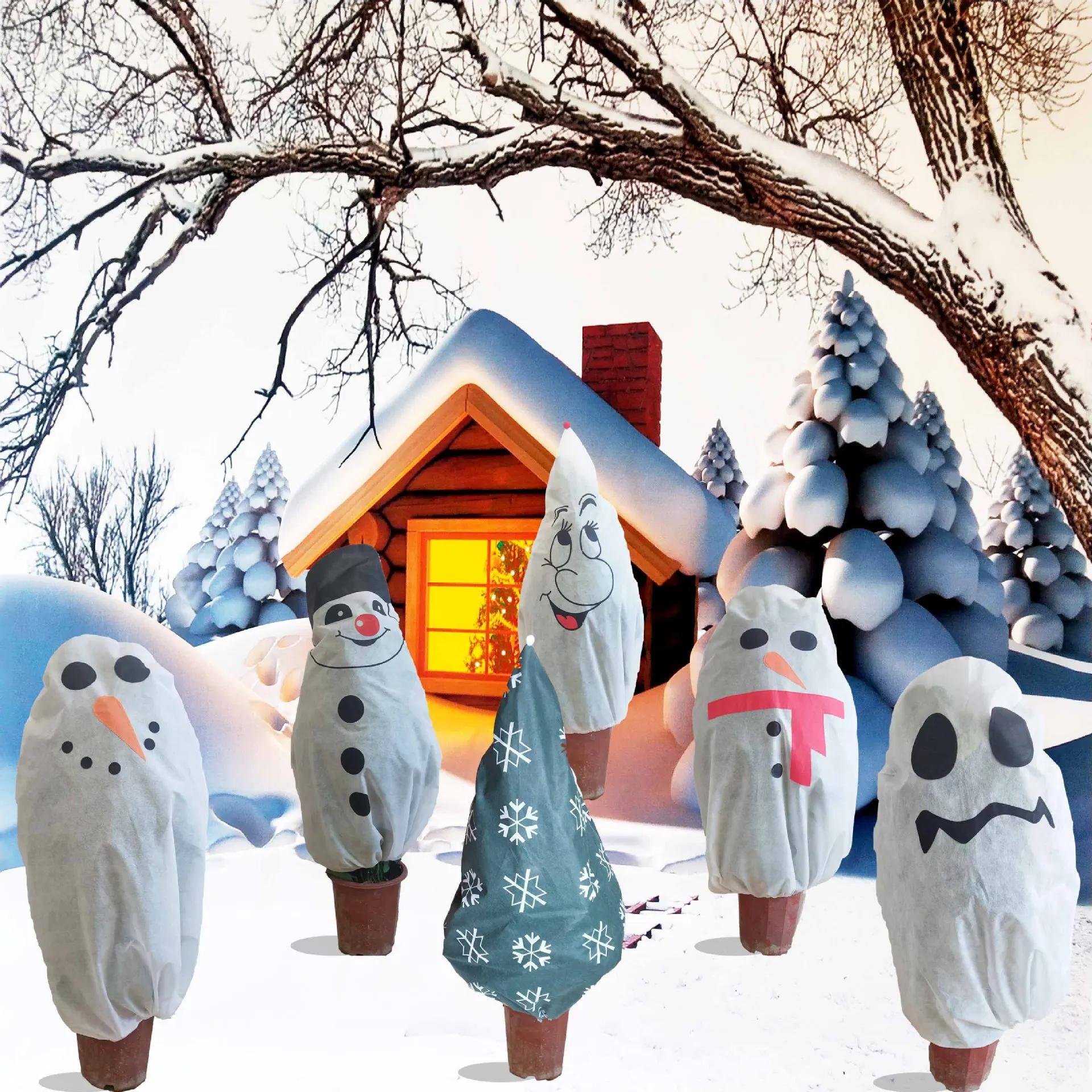 1PC Warm Cover Tree Shrub Plant Protecting Bag Frost Protection Yard Garden Winter Garden Proteccion Plant Cover Garden Supplies
1PC Warm Cover Tree Shrub Plant Protecting Bag Frost Protection Yard Garden Winter Garden Proteccion Plant Cover Garden Supplies