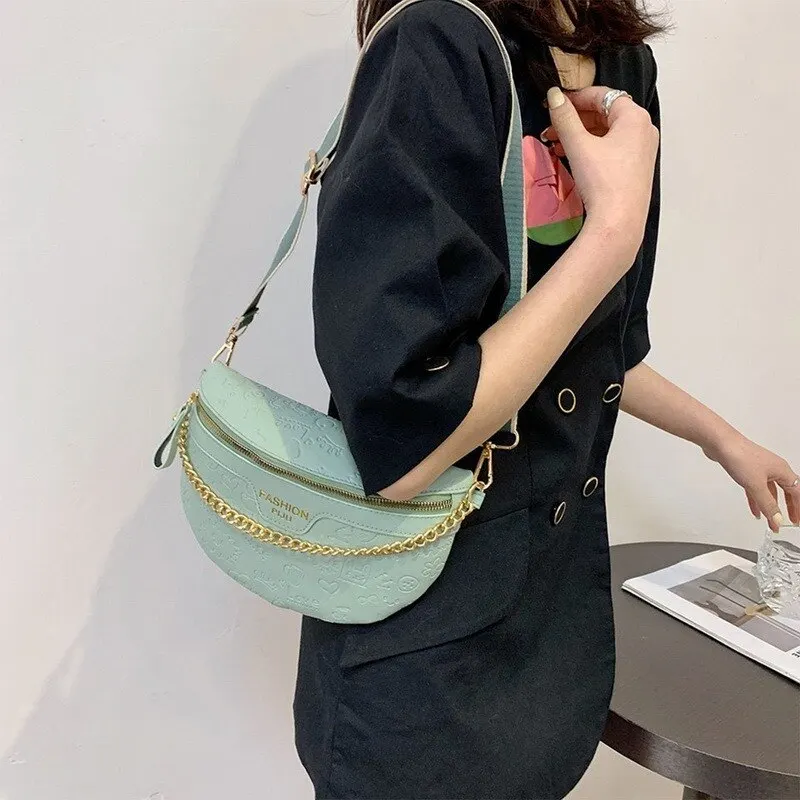 Women Waist Packs Leather Fanny Letter Belt Bags New High Quality Shoulder Wild Messenger Fashion Chest Crossbody Bag Pouch
Women Waist Packs Leather Fanny Letter Belt Bags New High Quality Shoulder Wild Messenger Fashion Chest Crossbody Bag Pouch