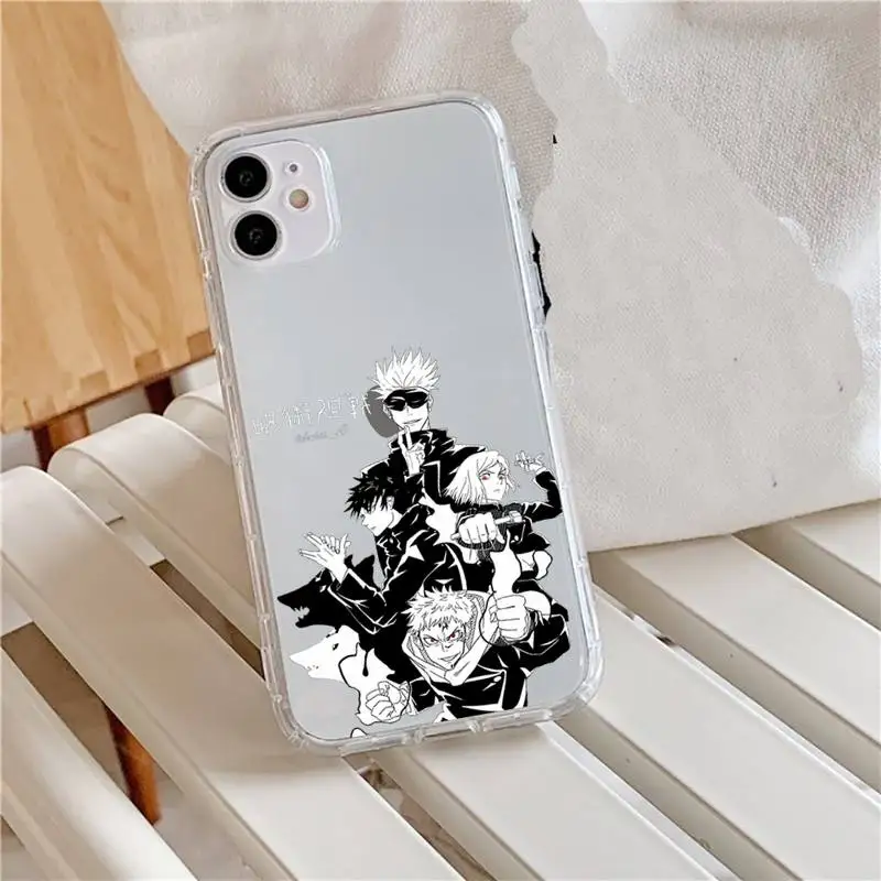 Japanese Anime Jujutsu Kaisen Phone Case Transparent for iPhone 11 12 mini pro XS MAX 8 7 6 6S Plus X 5S SE 2020 XR
Japanese Anime Jujutsu Kaisen Phone Case Transparent for iPhone 11 12 mini pro XS MAX 8 7 6 6S Plus X 5S SE 2020 XR