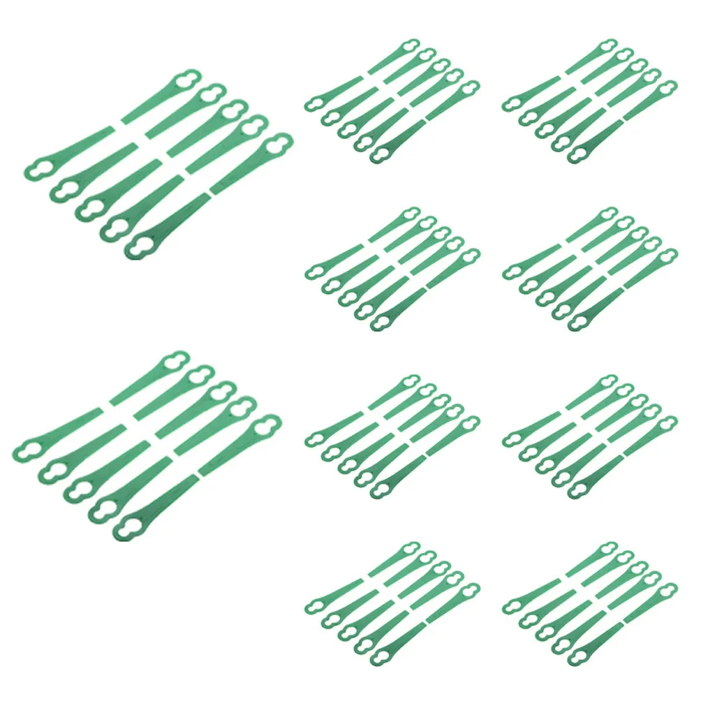 100pcs Plastic Blade Cutter Replace For Cordless Grass Garden Crop Strimmer Plastic Cutter Blades for Florabest Grass Trimmer