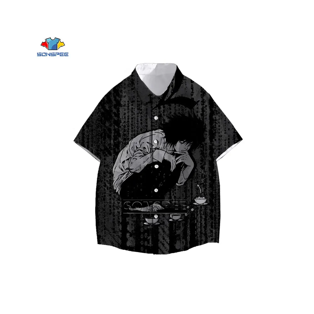 SONSPEE Death Note Anime Baseball Shirt Men's 3D Print Horror Sleeve V-neck Women Shirt Men Baseball Uniform Unisex Cardigan Top 
SONSPEE Death Note Anime Baseball Shirt Men's 3D Print Horror Sleeve V-neck Women Shirt Men Baseball Uniform Unisex Cardigan Top