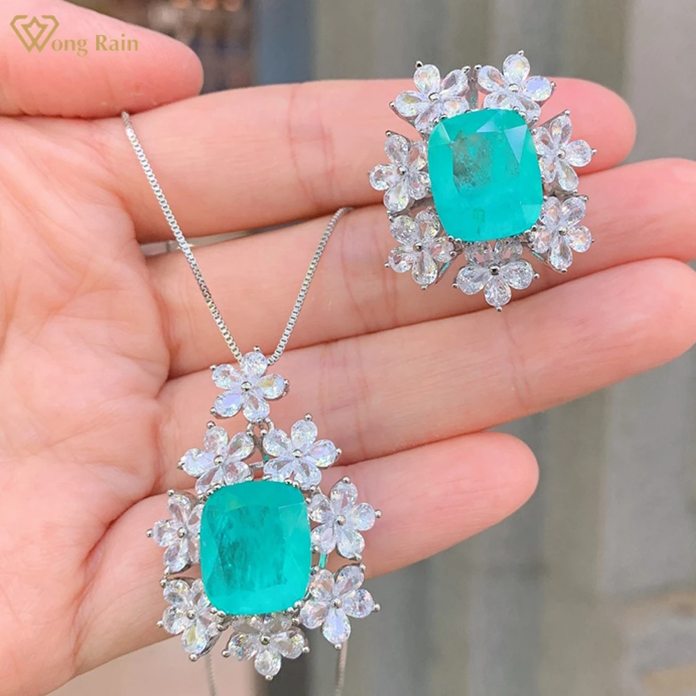 Wong Rain, Стерлинговое Серебро 925 пробы, 10*14 мм, Параиба, турмалин, создан, Moissanite, драгоценный камень, кольцо/Подвеска/ожерелье, ювелирный набор, о...
Wong Rain, Стерлинговое Серебро 925 пробы, 10*14 мм, Параиба, турмалин, создан, Moissanite, драгоценный камень, кольцо/Подвеска/ожерелье, ювелирный набор, о...
