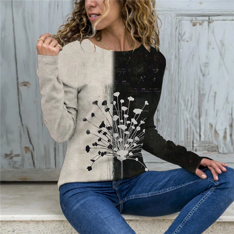 Vintage Floral Graphic Printed T-Shirt Women's Clothing Summer Autumn Fashion Long Sleeve Tops Ladies Oversized Casual Tee Shirt
Vintage Floral Graphic Printed T-Shirt Women's Clothing Summer Autumn Fashion Long Sleeve Tops Ladies Oversized Casual Tee Shirt