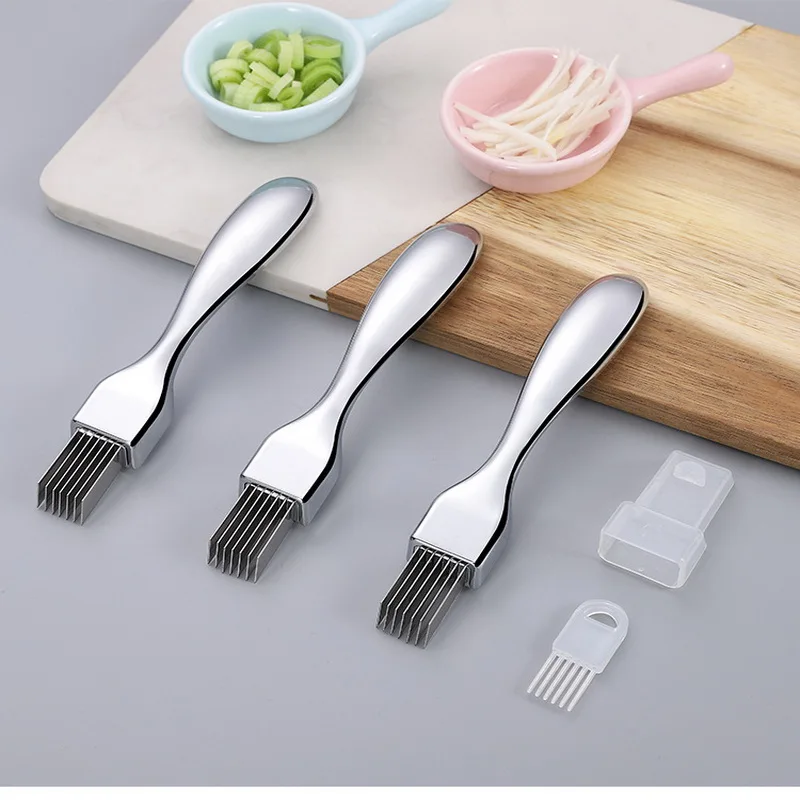 Кухонный нож для лука, терки, инструмент для овощей, мульти-измельчитель, острый нержавеющий измельченный нож для зеленого лука, режущий нож...
Кухонный нож для лука, терки, инструмент для овощей, мульти-измельчитель, острый нержавеющий измельченный нож для зеленого лука, режущий нож...