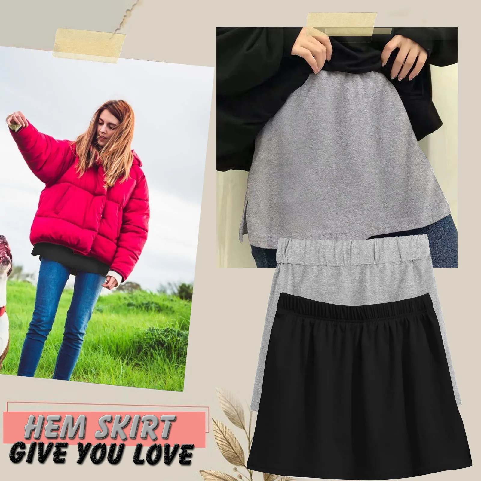 SAGACE The bottom skirt of the bodyguard is lined with women's all seasons mini skirt, one size two 21 fashion skirt
SAGACE The bottom skirt of the bodyguard is lined with women's all seasons mini skirt, one size two 21 fashion skirt