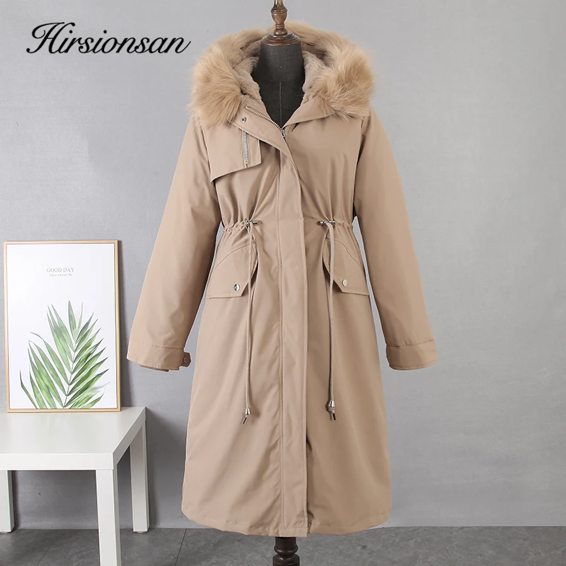 Hirsionsan Lace Up Long Coat Women Winter Korean Elegant Jacket Coat Parkas High-Quality Hooded Covering Thicken Warm Outwears
Hirsionsan Lace Up Long Coat Women Winter Korean Elegant Jacket Coat Parkas High-Quality Hooded Covering Thicken Warm Outwears