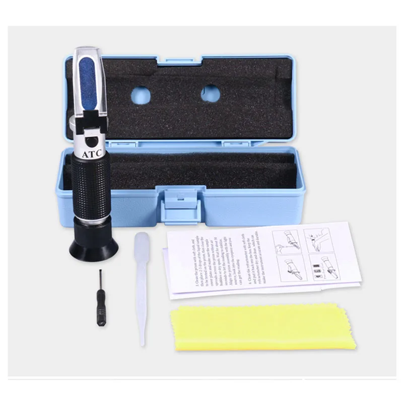 Refractometer Alcohol Alcoholometer Meter 0~80%V/V Handheld Tool Hydrometer Concentration Spirits Tester Wine Measure Instrument 
Refractometer Alcohol Alcoholometer Meter 0~80%V/V Handheld Tool Hydrometer Concentration Spirits Tester Wine Measure Instrument