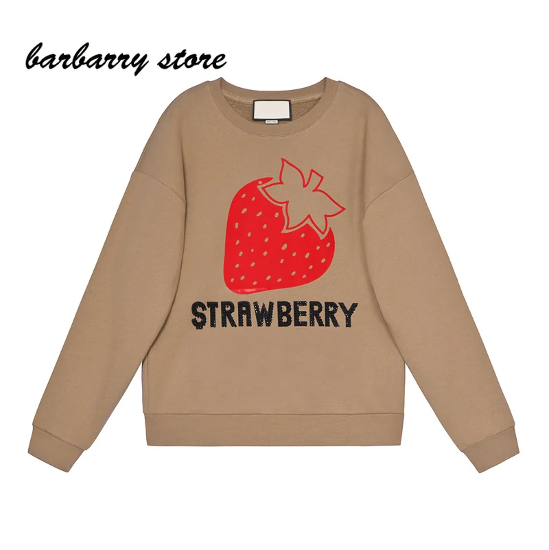 2021 luxury design strawberry digital print round neck long sleeve casual loose Sweatshirt fashion women's long sleeve sweater
2021 luxury design strawberry digital print round neck long sleeve casual loose Sweatshirt fashion women's long sleeve sweater