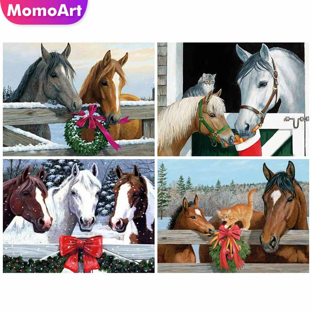 MomoArt 5D DIY Алмазная вышивка лошадь Алмазная мозаика зима лошадь животное Алмазные картины подарок ручной работы
MomoArt 5D DIY Алмазная вышивка лошадь Алмазная мозаика зима лошадь животное Алмазные картины подарок ручной работы