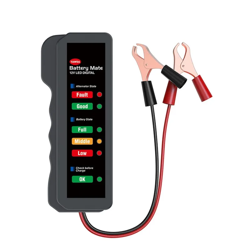 Mini 12V Car Battery Tester Digital Alternator Tester 6 LED Lights Display Car Diagnostic Tool Auto Battery Tester For Car
Mini 12V Car Battery Tester Digital Alternator Tester 6 LED Lights Display Car Diagnostic Tool Auto Battery Tester For Car