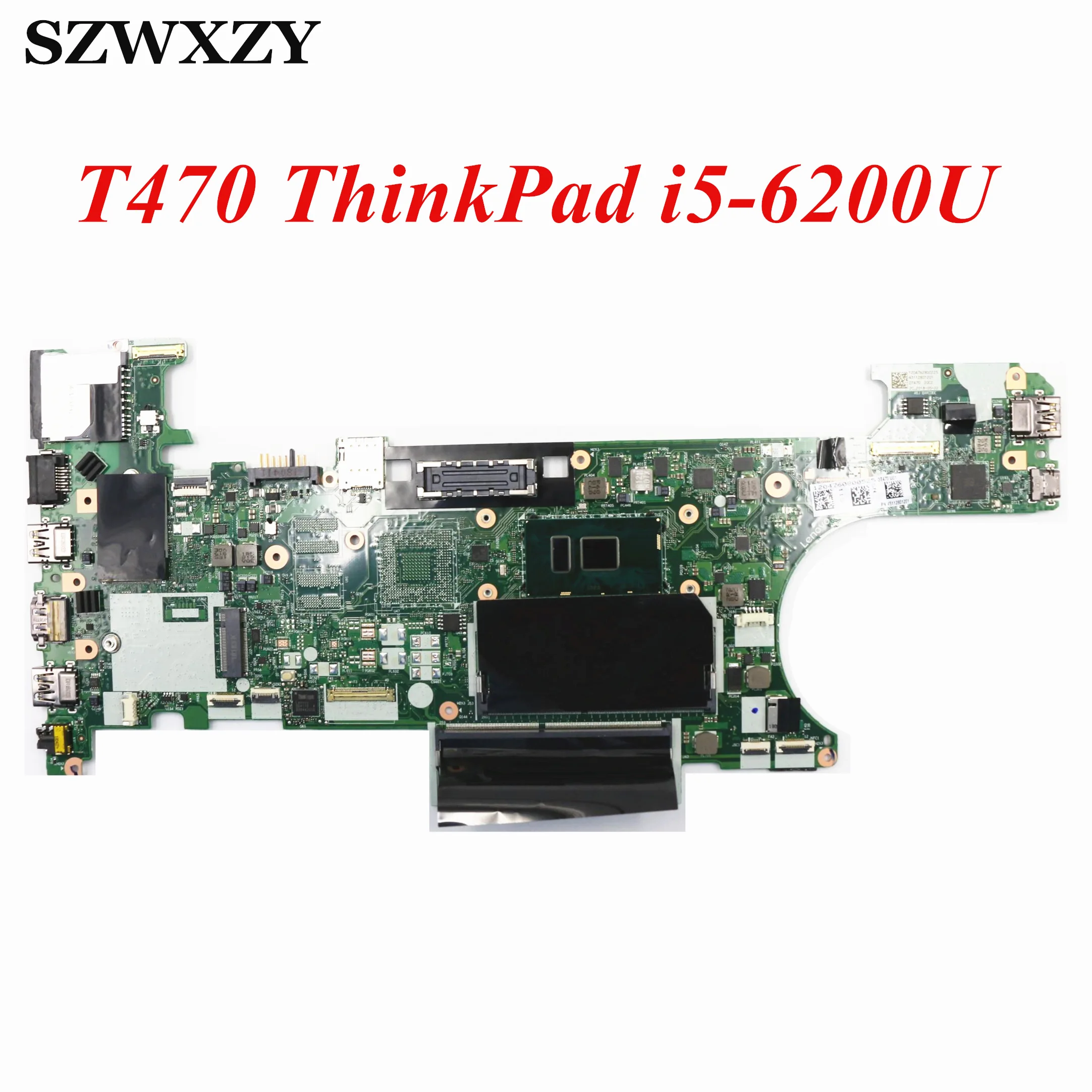 Оригинальная материнская плата для ноутбука Lenovo Thinkpad T470 01HW527 00UR437 CT470 NM-A931 SR2EY CPU