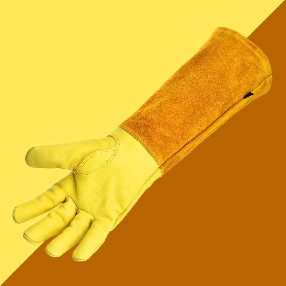 1 Pair Heavy Duty Gardening Rose Pruning Gauntlet Gloves Thorn Proof Long Sleeve Work Welding Garden Gloves Beekeeping Gloves
1 Pair Heavy Duty Gardening Rose Pruning Gauntlet Gloves Thorn Proof Long Sleeve Work Welding Garden Gloves Beekeeping Gloves