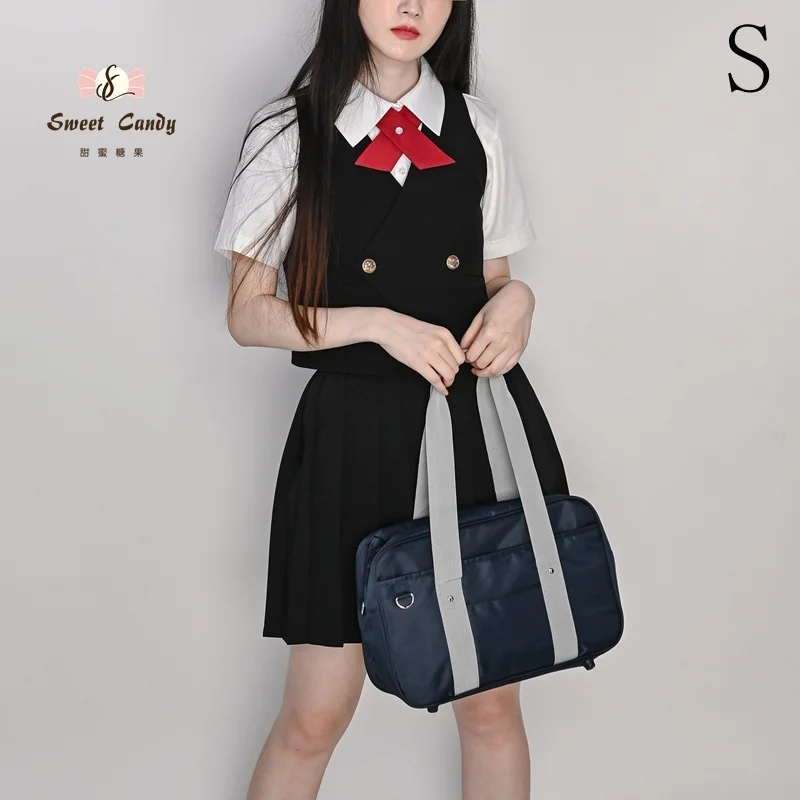Japanese student bags jk travel bag women's shoulder bag solid backpack students high school courier bag 
Japanese student bags jk travel bag women's shoulder bag solid backpack students high school courier bag