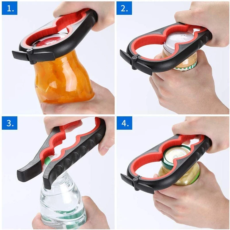 1 Set of 2 Can Opener 4-In-1 Can Opener Multifunctional 5-In-1 Bottle Opener Set
1 Set of 2 Can Opener 4-In-1 Can Opener Multifunctional 5-In-1 Bottle Opener Set