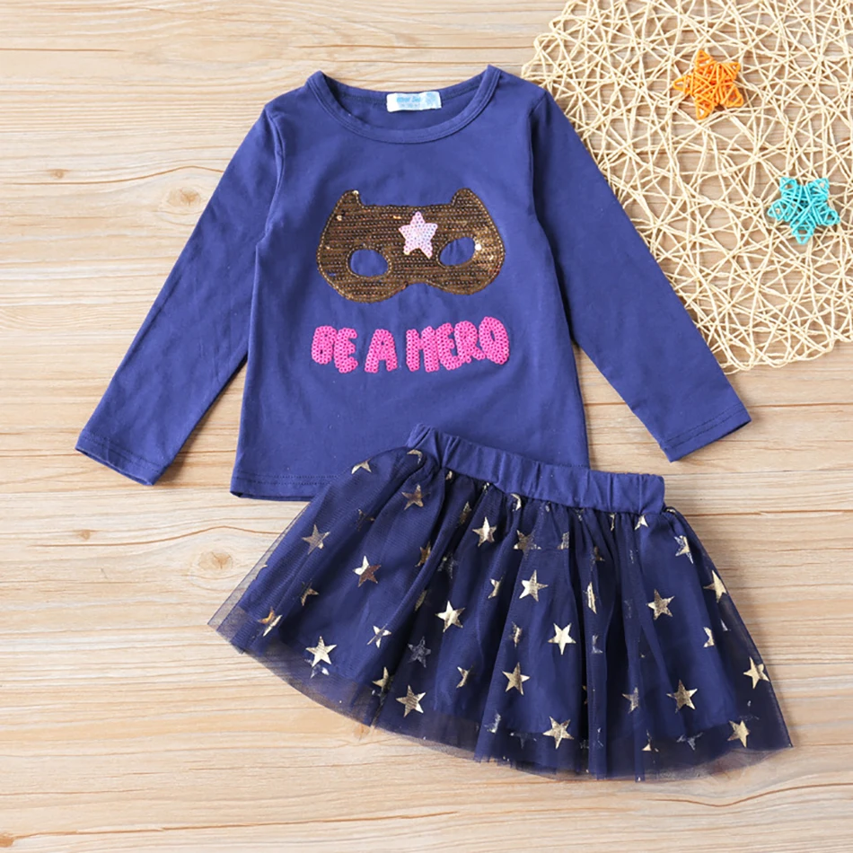 Spring Autumn Cartoon Tops+Stars Mesh Skirt Children's Casual 2PCS Set Long Sleeve Sweater Shirts Cute Outfits for Baby Girls
Spring Autumn Cartoon Tops+Stars Mesh Skirt Children's Casual 2PCS Set Long Sleeve Sweater Shirts Cute Outfits for Baby Girls