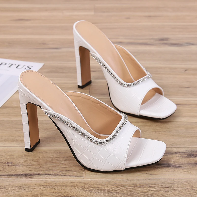 Женские уличные шлепанцы с открытым носком, туфли-лодочки с кристаллами на высоком каблуке 11 см, сандалии на квадратном блочном каблуке, Раз...
Женские уличные шлепанцы с открытым носком, туфли-лодочки с кристаллами на высоком каблуке 11 см, сандалии на квадратном блочном каблуке, Раз...