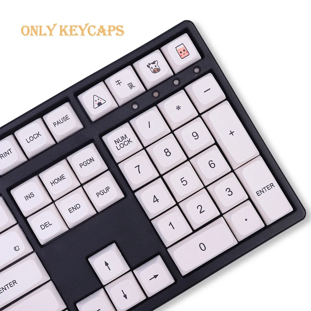 137 клавиши PBT Keycap краска SUB XDA профиль Персонализированная Минималистичная белая