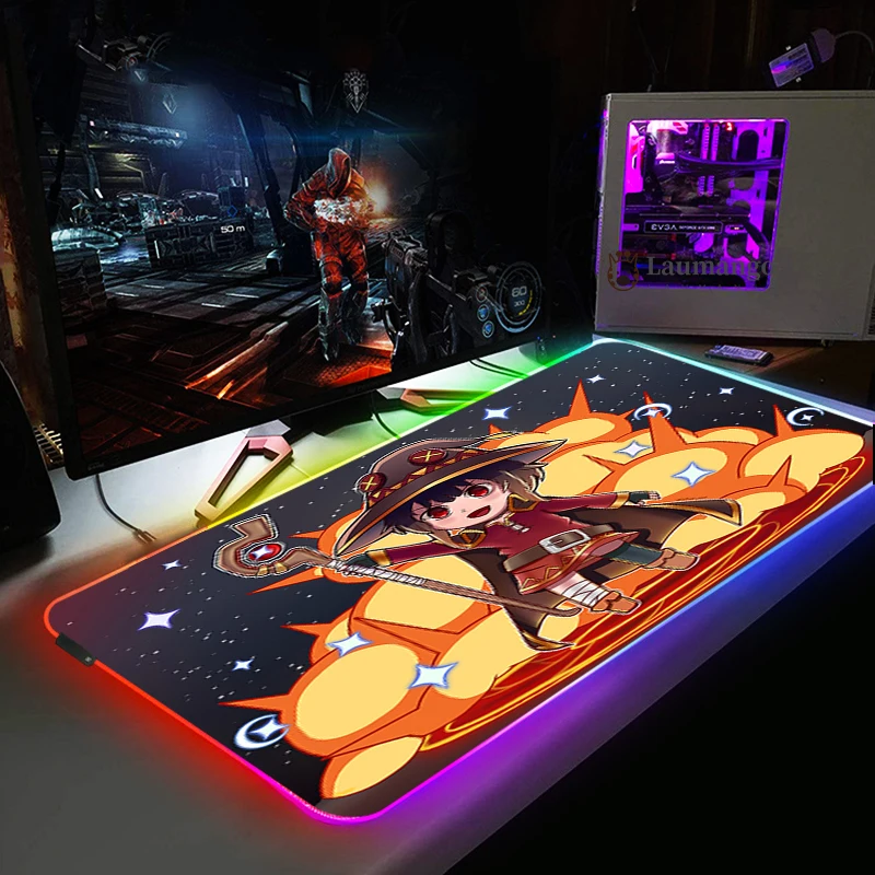 Computers Hot Pad Rgb Mausepad Konosuba Megumin Gamer Xxl Mouse Pad LED Light Mousepads Mouse Table Complete Computer Desk Mat
Computers Hot Pad Rgb Mausepad Konosuba Megumin Gamer Xxl Mouse Pad LED Light Mousepads Mouse Table Complete Computer Desk Mat