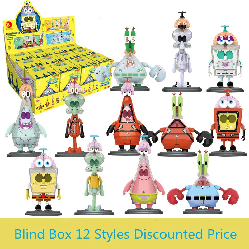 12 PCS Genuine Action Figure New Sponge Baby SquarePants Blind Box Weird Spinning Naoer Complete Series Children Tide Toy Gift
12 PCS Genuine Action Figure New Sponge Baby SquarePants Blind Box Weird Spinning Naoer Complete Series Children Tide Toy Gift
