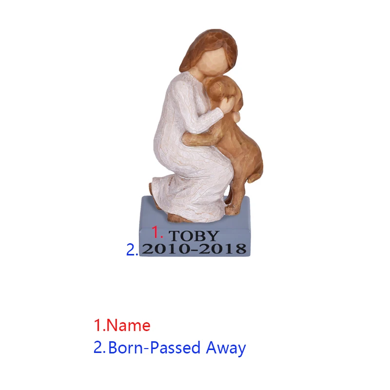 Resin Sculpted Hand-Painted Home decoration Pet Memorial Figurines Statues Dog Memorials can Personalized 5 Inches JSYS
Resin Sculpted Hand-Painted Home decoration Pet Memorial Figurines Statues Dog Memorials can Personalized 5 Inches JSYS