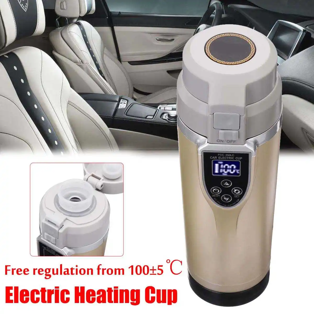 12V/24V 350ml Intelligent Vehicle Heating Cup Car Auto Electric Heating Cup Adjustable Temperature Electric Kettle Boiling Mug
12V/24V 350ml Intelligent Vehicle Heating Cup Car Auto Electric Heating Cup Adjustable Temperature Electric Kettle Boiling Mug