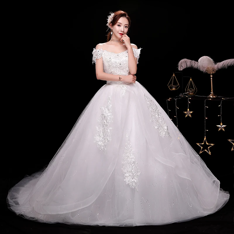 Wedding Dresses Illusion V-Neck Short Sequined Embroidery Crystal Tulle Lace Backless Off The Shoulder Women Bridal Gown FB645
Wedding Dresses Illusion V-Neck Short Sequined Embroidery Crystal Tulle Lace Backless Off The Shoulder Women Bridal Gown FB645
