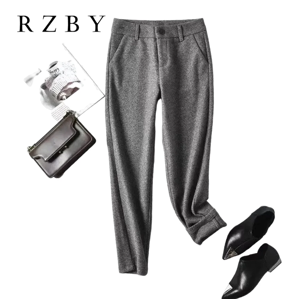 2024Women High Waist Pants Warm Pantalones De Mujer Artificial Wool Harem OL Style Korean Fashion Female Winter Clothes RZBY720
2024Women High Waist Pants Warm Pantalones De Mujer Artificial Wool Harem OL Style Korean Fashion Female Winter Clothes RZBY720