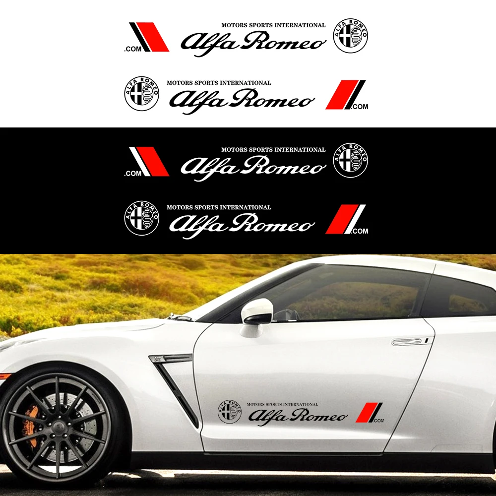 Car Stickers Auto Vinyl Film Wrap Both Side Stripes Decoration Styling For Alfa Romeo Spider Giulia Giulietta 147 159 4c 8c
Car Stickers Auto Vinyl Film Wrap Both Side Stripes Decoration Styling For Alfa Romeo Spider Giulia Giulietta 147 159 4c 8c