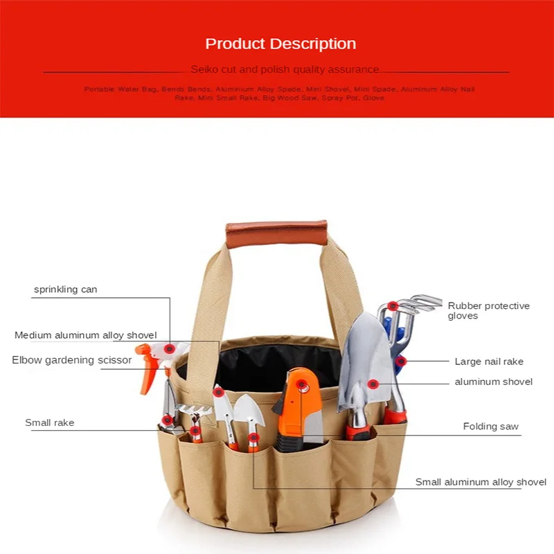 Gardening Tool Bag, Canvas Bag Combo 10-piece Set, Aluminum Alloy Shovel, Gardening Scissors, Bucket Bag Stihl Trimmer Parts
Gardening Tool Bag, Canvas Bag Combo 10-piece Set, Aluminum Alloy Shovel, Gardening Scissors, Bucket Bag Stihl Trimmer Parts