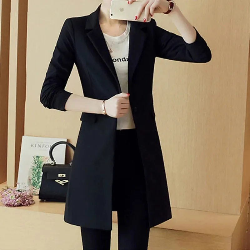 Blazers Women Office Lady Long-style Pocket Newest Elegant Button Oversized Spring Black Slim Spring Plus Size 4XL Notched Chic
Blazers Women Office Lady Long-style Pocket Newest Elegant Button Oversized Spring Black Slim Spring Plus Size 4XL Notched Chic