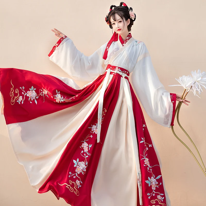 Женское платье Hanfu, Оригинальная юбка в китайском стиле династии Цзинь, весенне-осенний полный комплект сказочного костюма Вей Цзинь, стиль...
Женское платье Hanfu, Оригинальная юбка в китайском стиле династии Цзинь, весенне-осенний полный комплект сказочного костюма Вей Цзинь, стиль...