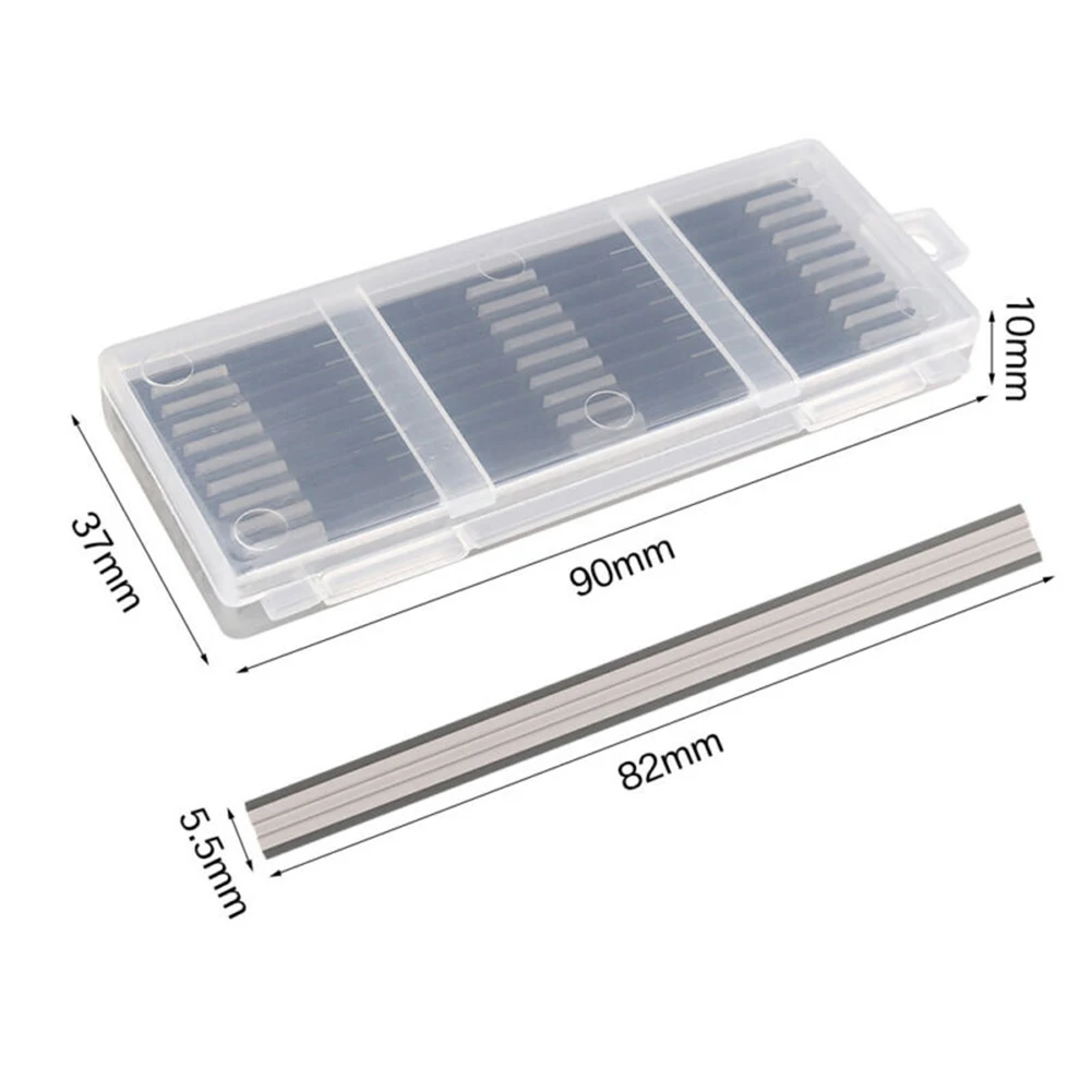 20Pcs 82mm Reversible Electric Planer Blades Boxed HSS For MKT Universal For Cutting Soft Woods, Hard Wood, Ply-wood Board
20Pcs 82mm Reversible Electric Planer Blades Boxed HSS For MKT Universal For Cutting Soft Woods, Hard Wood, Ply-wood Board