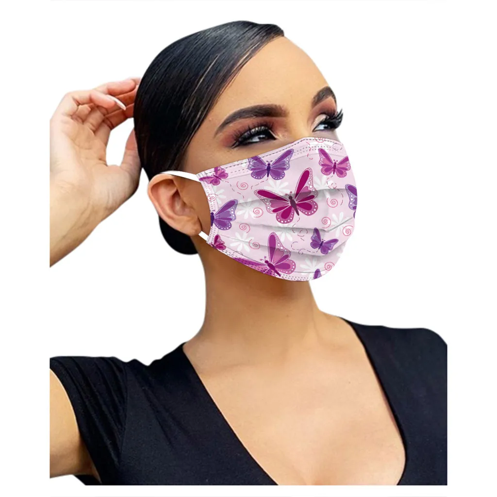 New Mask Adult Women Man Mask Disposable Butterfly Printed Face Mask 3ply Ear Loop 50pc Mascarillas Mascarilla
New Mask Adult Women Man Mask Disposable Butterfly Printed Face Mask 3ply Ear Loop 50pc Mascarillas Mascarilla