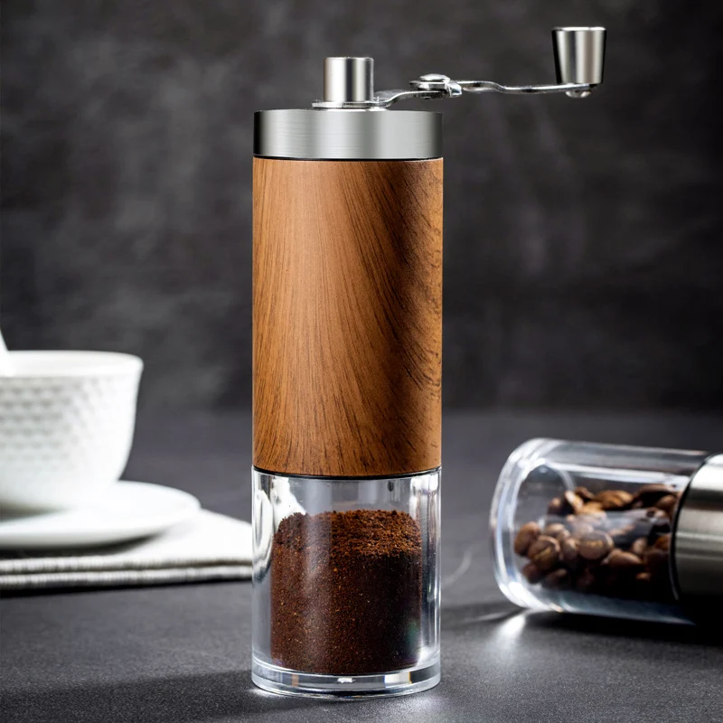Wood Grain Coffee Grinder Silver Mini Stainless Steel Hand Manual Handmade Coffee Bean Burr Grinders Mill Kitchen Tool Grinders
Wood Grain Coffee Grinder Silver Mini Stainless Steel Hand Manual Handmade Coffee Bean Burr Grinders Mill Kitchen Tool Grinders