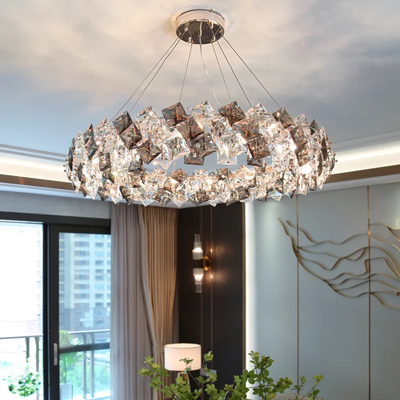 Modern K9 Crystal Led Chandelier Lighting Living Dining Room Decor Led Chandeliers Lamp Bedroom Led Hanging Light Drop Luminaire
Modern K9 Crystal Led Chandelier Lighting Living Dining Room Decor Led Chandeliers Lamp Bedroom Led Hanging Light Drop Luminaire