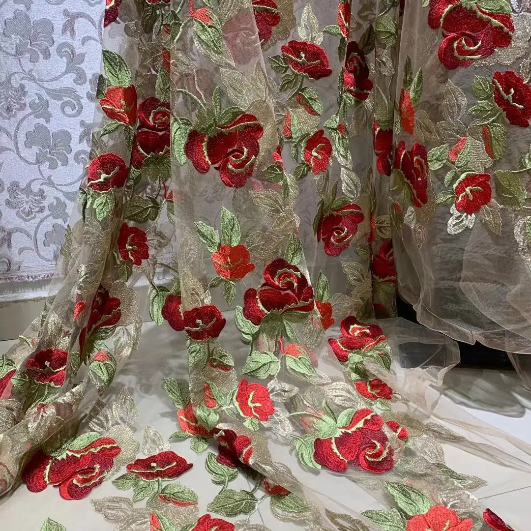 AliExpress Heavy Industry Rose Flower Mesh Embroidered Lace Cloth High-definition Designer Dress Cheongsam Fabric
AliExpress Heavy Industry Rose Flower Mesh Embroidered Lace Cloth High-definition Designer Dress Cheongsam Fabric