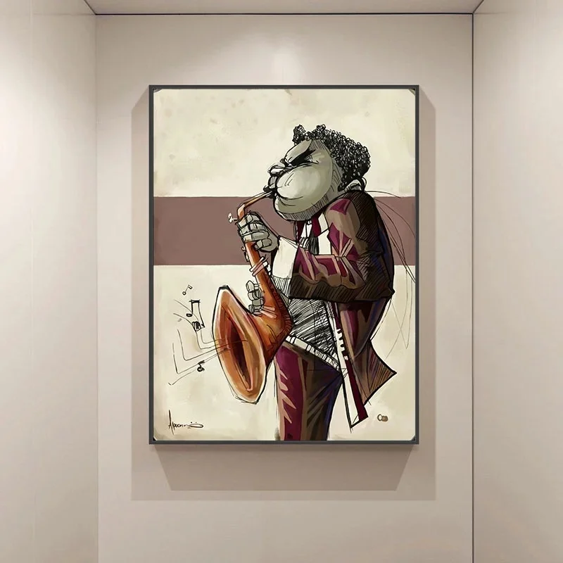 Funny Poster Man Playing Saxophone Pictures On The Wall Abstract Humor Canvas Paintings Frameless Wall Art Prints
Funny Poster Man Playing Saxophone Pictures On The Wall Abstract Humor Canvas Paintings Frameless Wall Art Prints