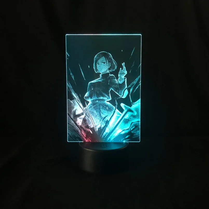 Acrylic 3D Table Lamp LED Night Running Light Kugisaki Nobara Figure Nightlight with Remote Jujutsu Kaisen
Acrylic 3D Table Lamp LED Night Running Light Kugisaki Nobara Figure Nightlight with Remote Jujutsu Kaisen