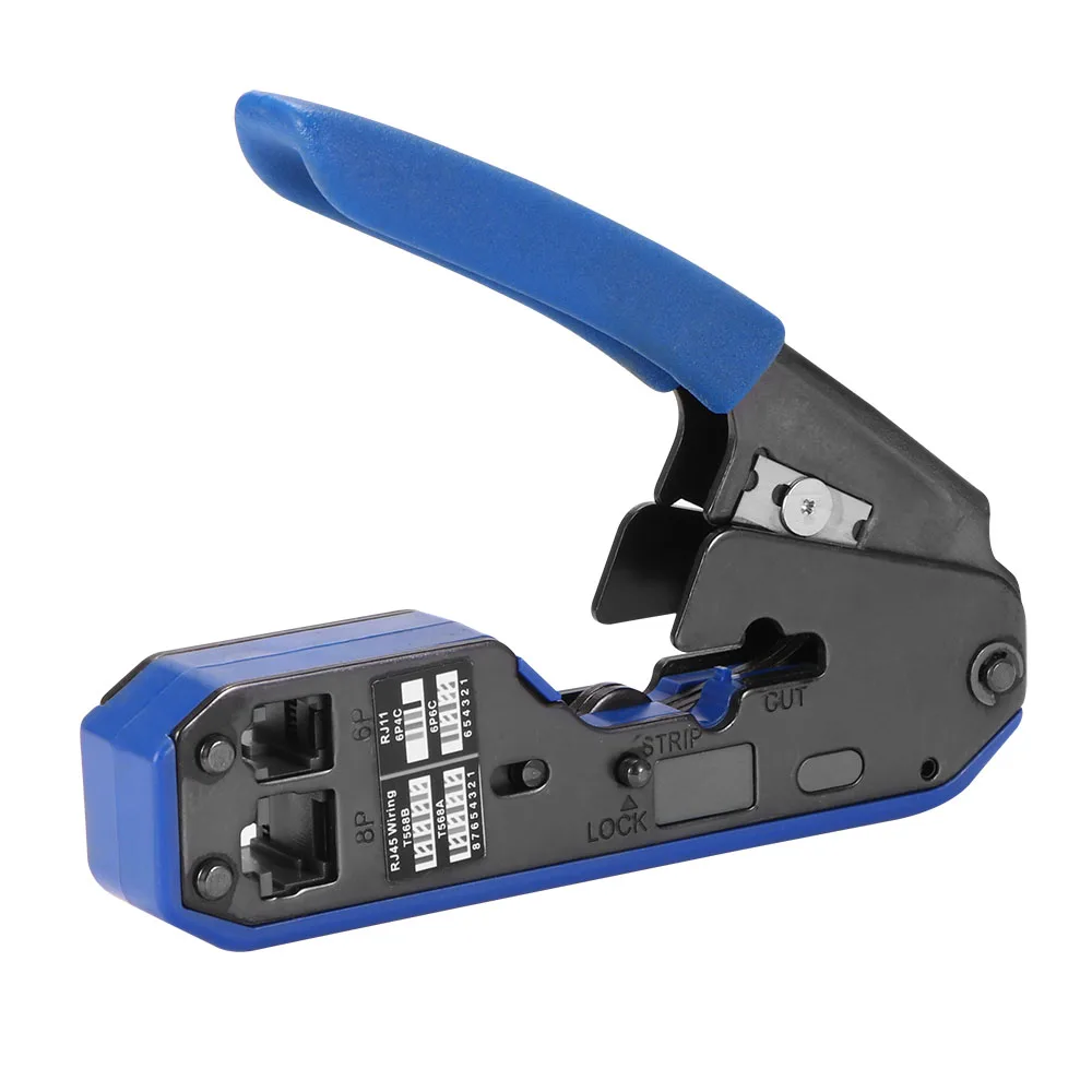 RJ45 crimping tools pliers network cable crimper wire stripper cutter ethernet clip tongs RG45 cat6 cat5e cat5 cat3 RJ11
RJ45 crimping tools pliers network cable crimper wire stripper cutter ethernet clip tongs RG45 cat6 cat5e cat5 cat3 RJ11