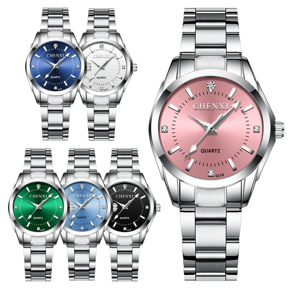 CHENXI Fashion Women Colorful Dial Reloj Mujer Concise Girl Wrist Watches Female Quartz Watches Ladies Rhinestone Clocks Watch
CHENXI Fashion Women Colorful Dial Reloj Mujer Concise Girl Wrist Watches Female Quartz Watches Ladies Rhinestone Clocks Watch