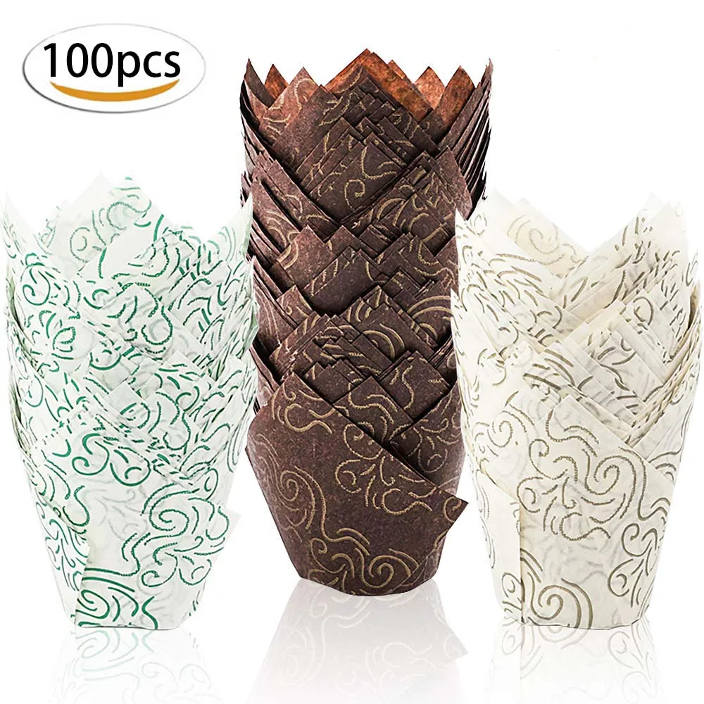 100pcs/pack Cake Mold Muffin Cupcake Paper Cups Tulip Cup Cakes Paper Cases Oilproof Cupcake Liner Wrapper Baking Cups Holders
100pcs/pack Cake Mold Muffin Cupcake Paper Cups Tulip Cup Cakes Paper Cases Oilproof Cupcake Liner Wrapper Baking Cups Holders