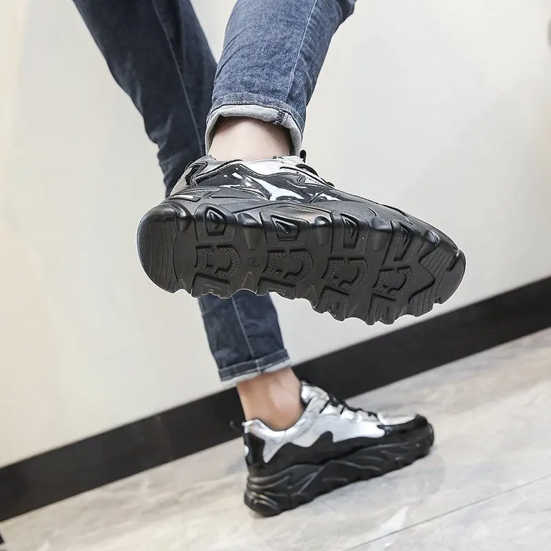 Spring Black Platform Sneakers Women Shoes Korean Leather Casual Shoes Thick Bottom Lace Up Chunky Women's Vulcanize Shoes 2021
Spring Black Platform Sneakers Women Shoes Korean Leather Casual Shoes Thick Bottom Lace Up Chunky Women's Vulcanize Shoes 2021