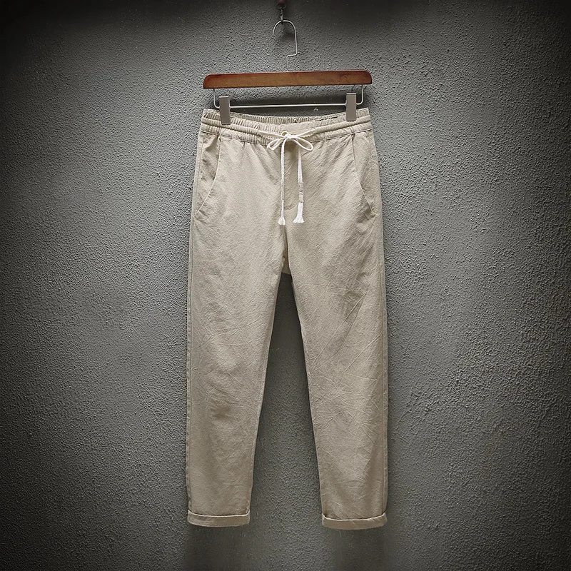 Top Selling Product In 2021 Summer Cotton and Linen Men's Nine-point Pants Trend Casual Thin Loose Trousers Men's Clothing
Top Selling Product In 2021 Summer Cotton and Linen Men's Nine-point Pants Trend Casual Thin Loose Trousers Men's Clothing